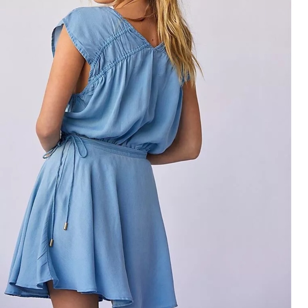 Free People Smocked Bohemian Milkmaid SET Bodysuit & Skirt